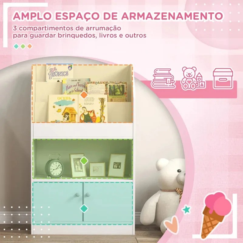 Estante Infantil Clare - Branco - Design Nórdico