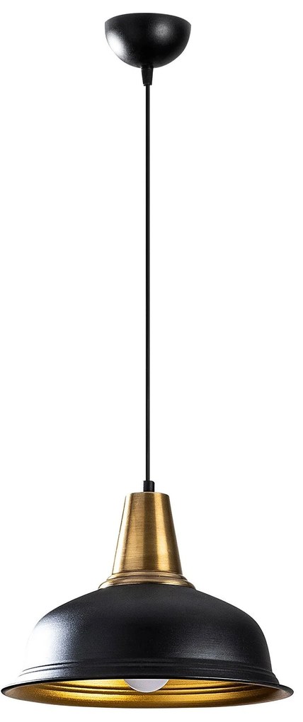 Candeeiro Suspenso Berceste – Preto – 32 x 32 cm