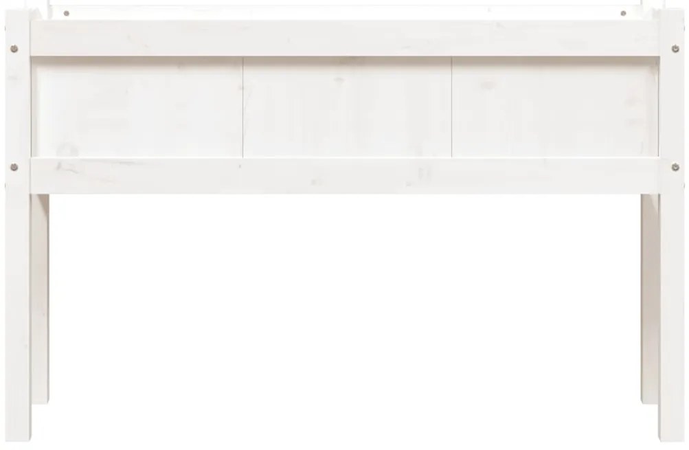Vasos/floreiras de jardim com pernas 2 pcs pinho maciço branco