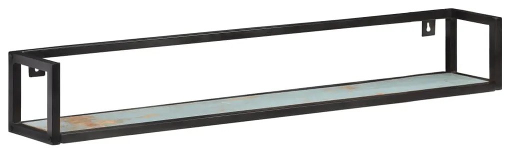 Prateleiras de parede 2 pcs 120 cm madeira recuperada maciça