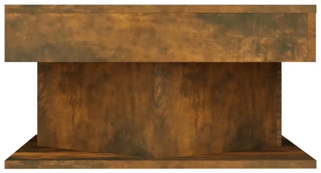 Mesa de centro 57x57x30 cm derivados de madeira carvalho fumado