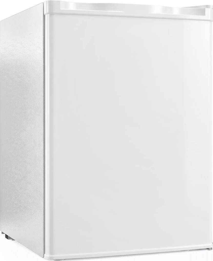 HOMCOM Mini Frigorífico 72,5 L com Compartimento Refrigerador, Silencioso, Porta Reversível, Termóstato Ajustável, Prateleira Ajustável e Gaveta, Branco | Aosom Portugal