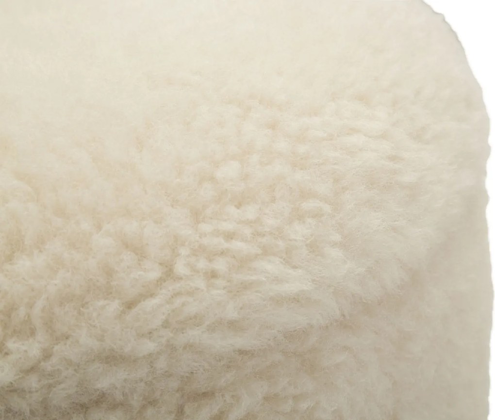 PUFE COM ARMAZENAMENTO 2 PEÇAS SAINT-MORITZ Ø 40X47-32X38 CM CREME