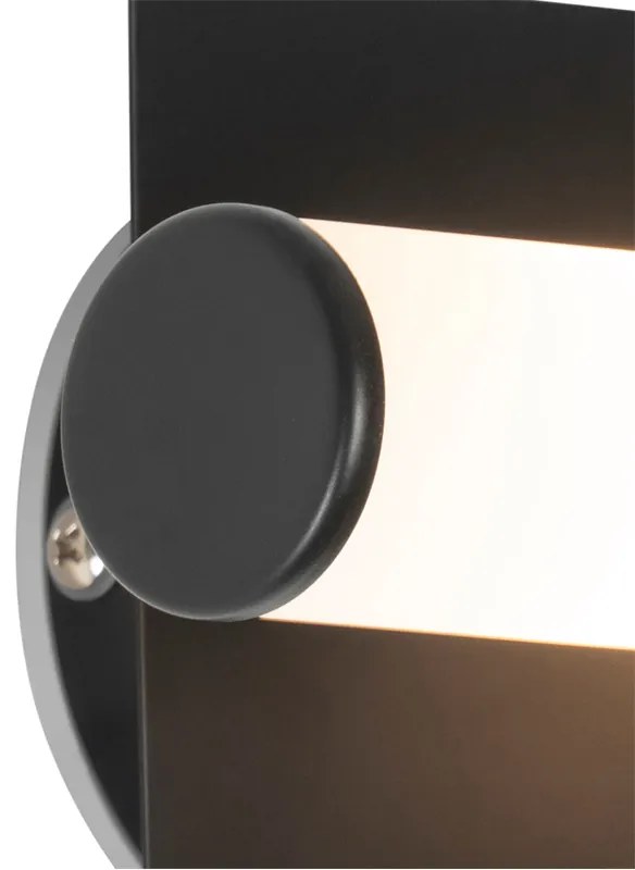 Candeeiro de parede moderno para casa de banho preto IP44 2 luzes - Bath Moderno