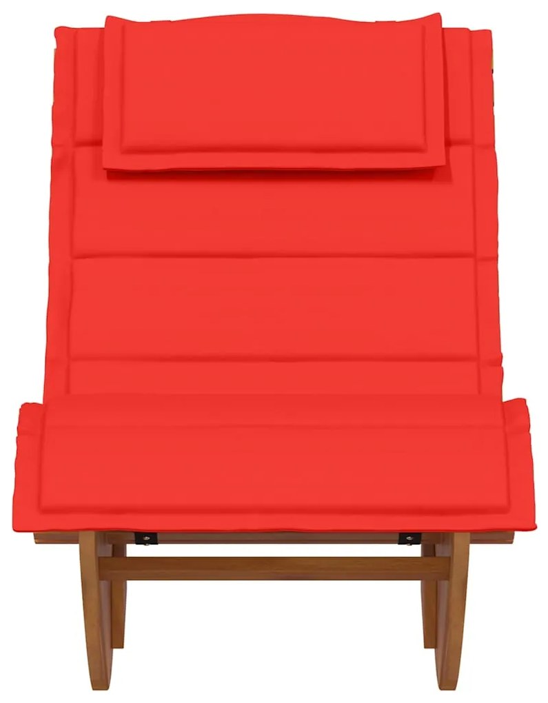 Espreguiçadeiras de Balanço com Almofadas 2 pcs Madeira Sólida Acácia