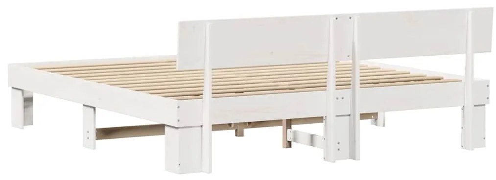 Estrutura da Cama com cabeceira Branco 180 x 200 cm