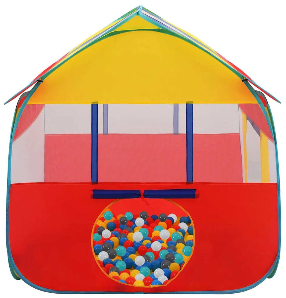 Tenda de brincar com 550 bolas 123x120x126 cm