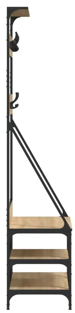 Conjunto de Entrada - Bengaleiro c/ arrumação calçado 80x40x184 cm car