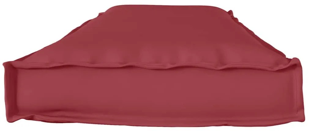 Almofada de Pallet para Banco Bordô 140x40x8 cm em Tecido Oxford