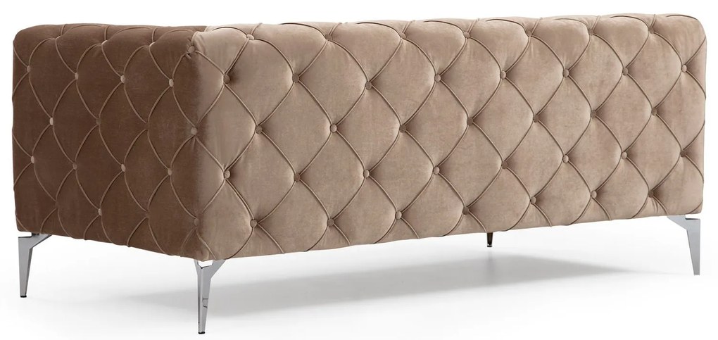Sofá de 4 Lugares Como – Creme Escuro – 344x90x72 cm