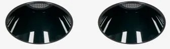 Pack De 2 Downlights Led Trimless Ø5,3 Cm Em Alumínio Com Acendimento E Apagamento Progressivo Luisiana Branco Cálido 2700k & Preto & 8 W & 38º -