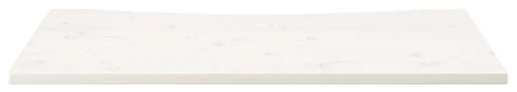 Tampo de secretária 110x60x2,5 cm pinho maciço branco