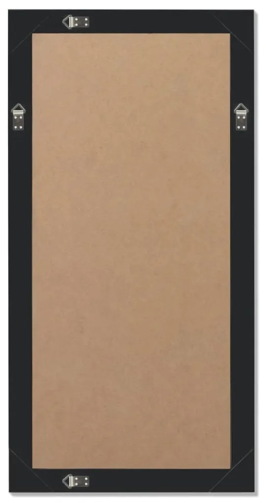 Espelho de parede, estilo barroco, 100x50 cm, preto