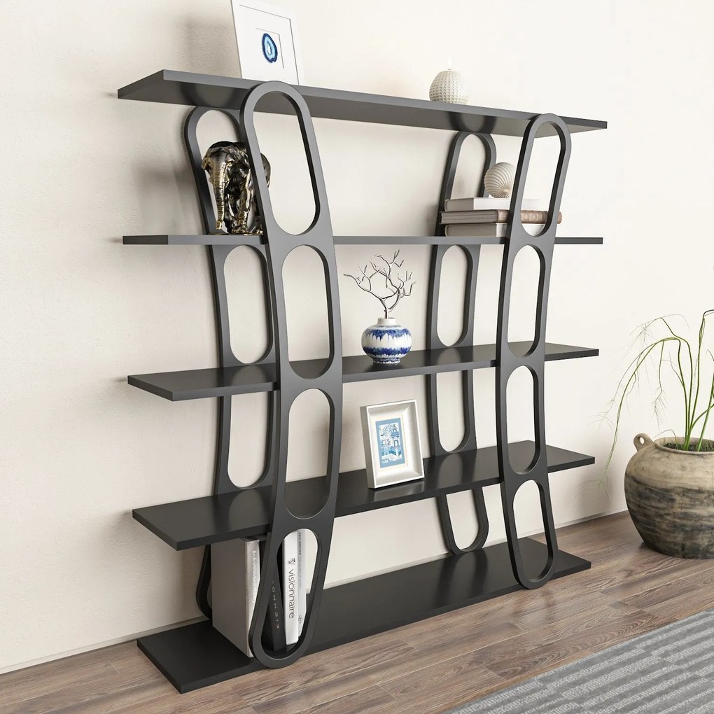 Estante Adar – Preto – 120x120x25 cm