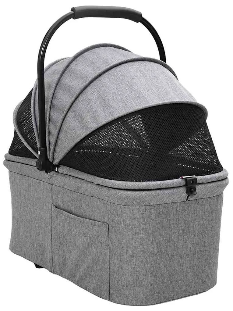 Carrinho de Pet Dobrável Cinzeto 78 x 54 x 101 cm Tecido Oxford