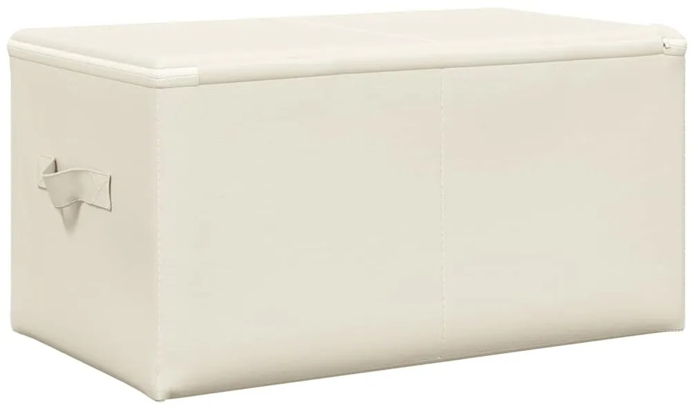 Caixas de arrumação 2 pcs 43x34x23 cm tecido creme
