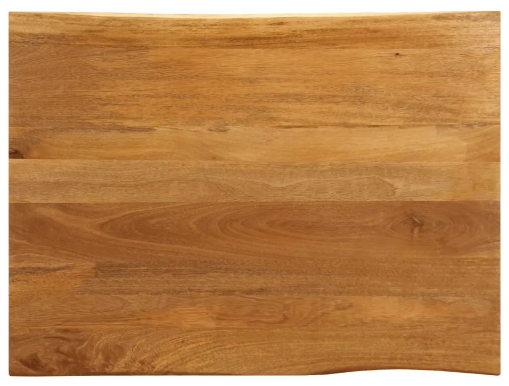 vidaXL Tampo de mesa c/ borda viva 110x80x3,8 cm mangueira maciça