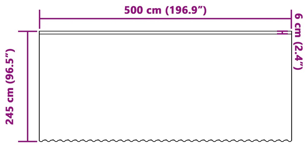 Cortina de Renda com cortinas Floral Branco 500 x 245 cm Poliéster
