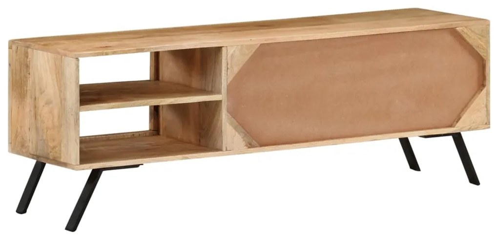 Móvel de TV 110x30x40 cm madeira de mangueira maciça