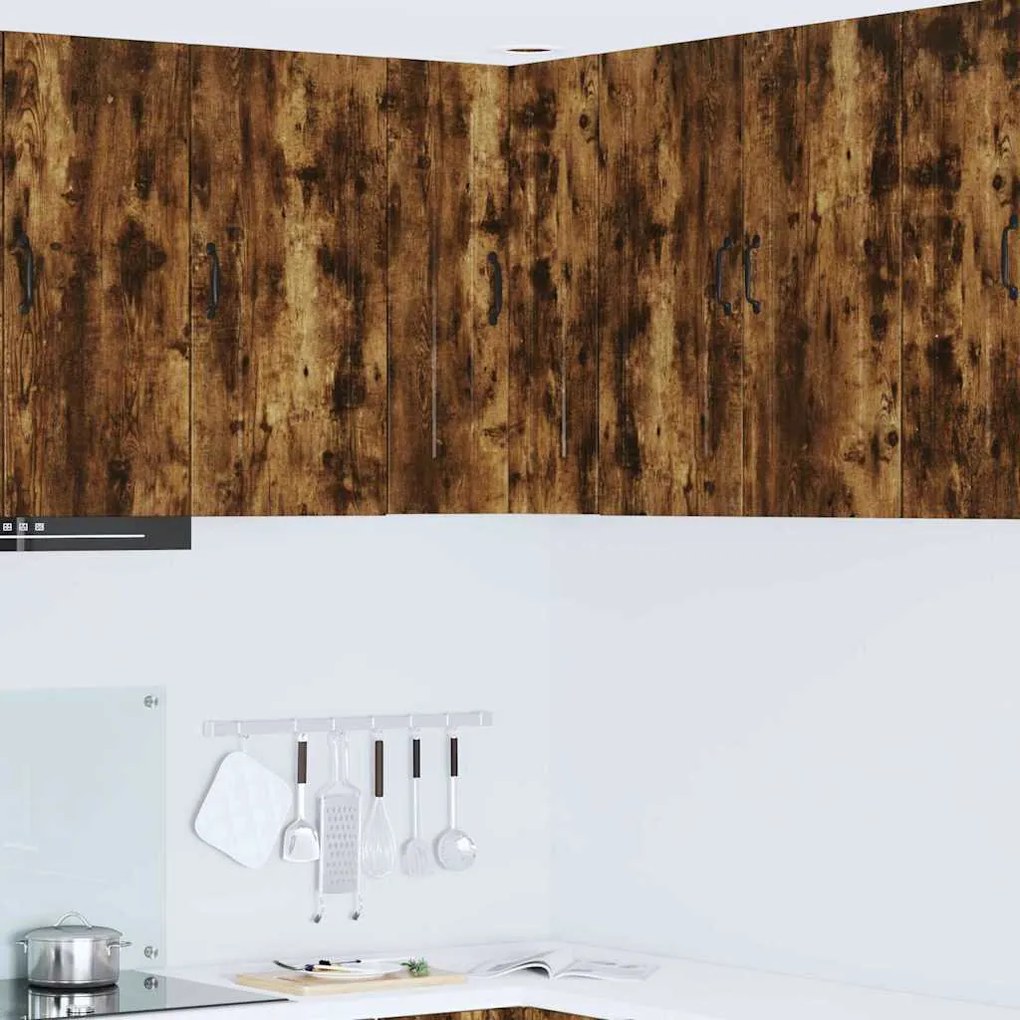 vidaXL Armário de Cozinha Carvalho Defumado 57 x 57 x 80 cm