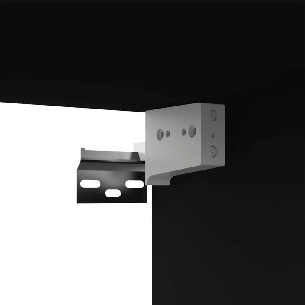 Móveis de TV 4 pcs 100x30x30 cm derivados de madeira preto