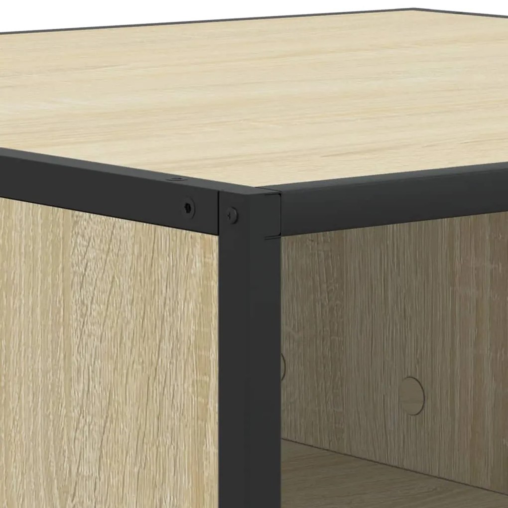 Mesa centro 100x100x30 cm deriv. madeira/metal carvalho sonoma
