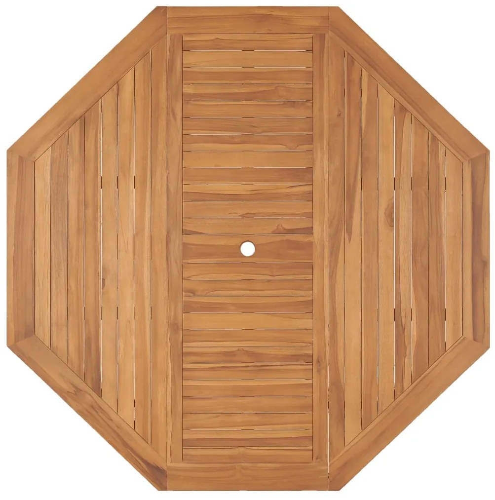 Mesa de jardim 150x150x75 cm madeira de teca maciça