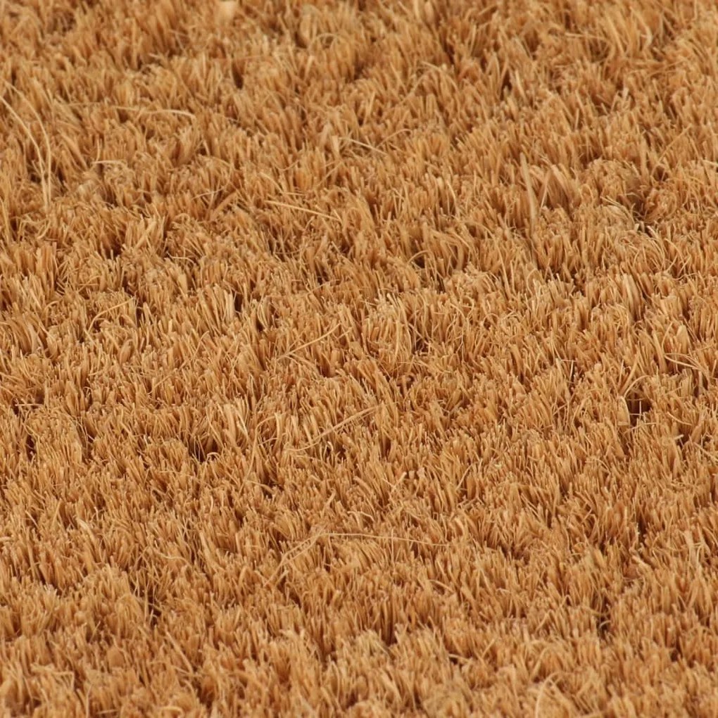 Tapete de porta 65x100 cm fibra de coco tufada natural