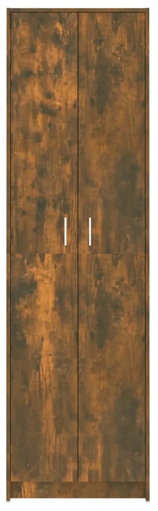 Roupeiro de corredor 55x25x189 cm derivados madeira cor fumado