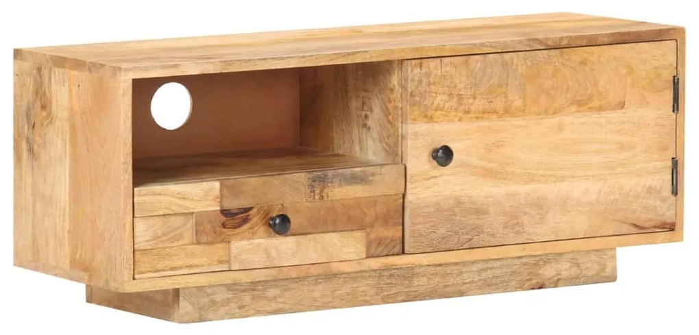 vidaXL Móvel de TV 90x30x35 cm madeira de mangueira maciça