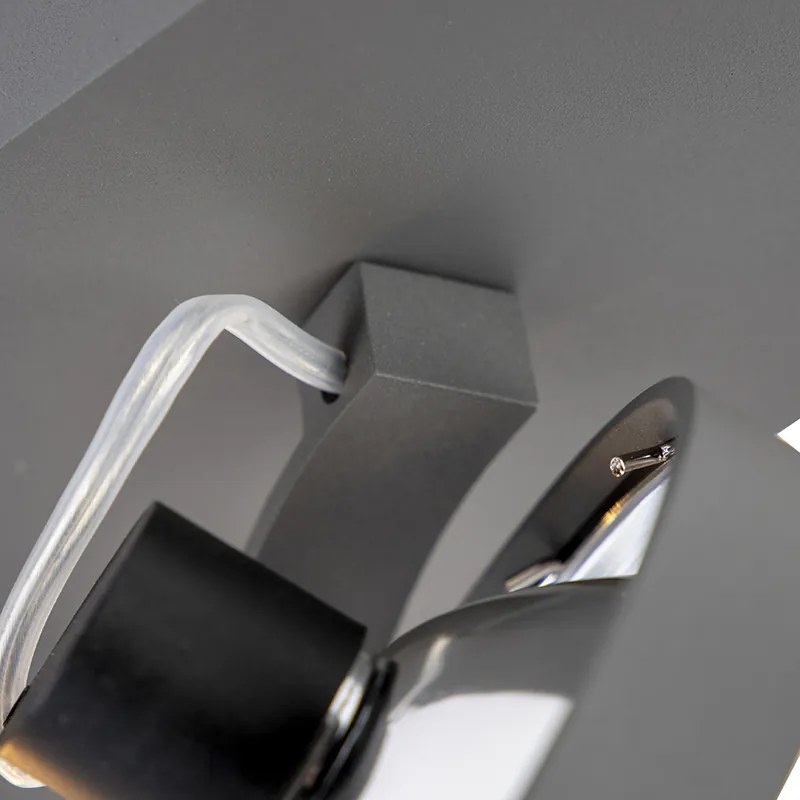 Projetores de design cinzentos ajustáveis 3 luzes - Go Design