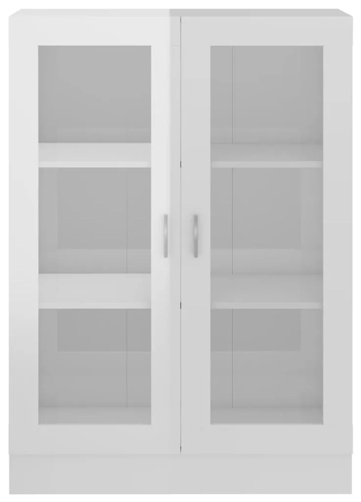 Vitrine Real de 115 cm - Branco Brilhante - Design Moderno