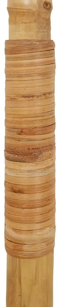 Guarda-chuva Tiki com dossel de folha de bananeira 150 cm Bambu