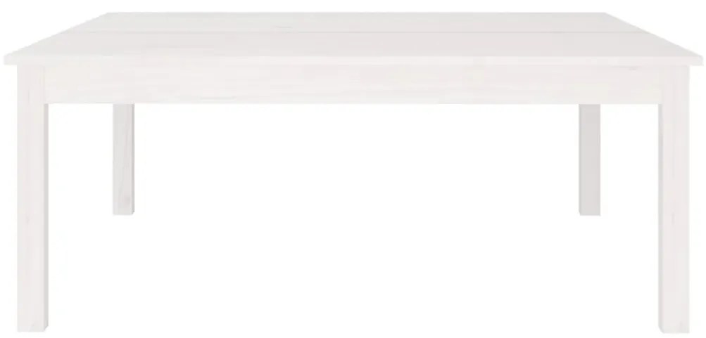 Mesa de centro 100x100x40 cm pinho maciço branco