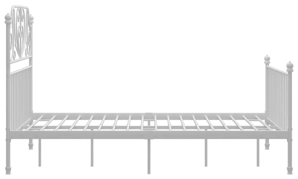 Estrutura de cama 120x200 cm metal branco