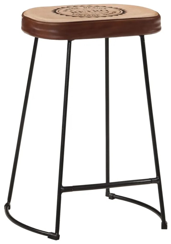 Bancos de bar 2 pcs 41x29x62 cm castanho-escuro