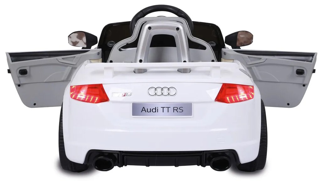 Carro elétrico infantil a bateria 12V Audi TT RS Branco