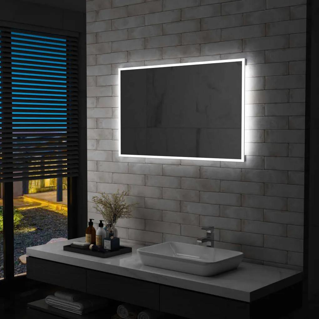 Espelho de parede LED para casa de banho 100x60 cm