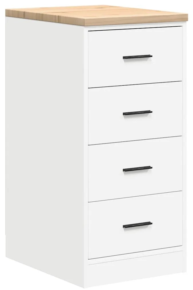 Armários de garagem 6 pcs derivados de madeira branco