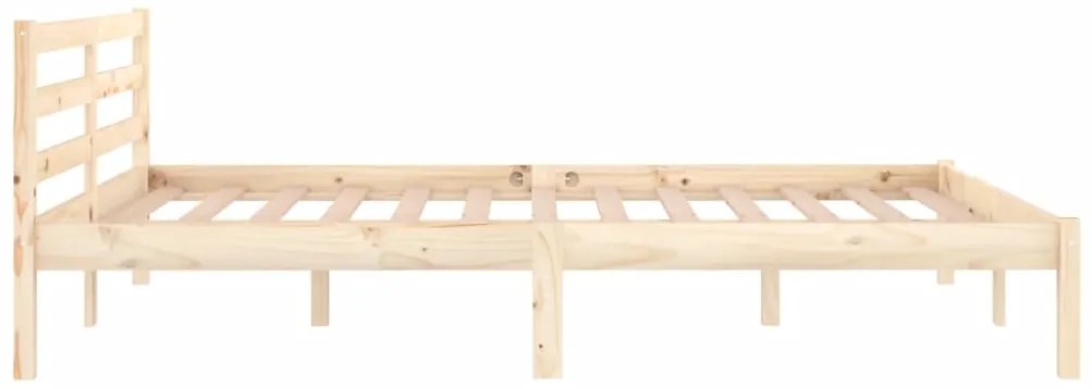 Estrutura de cama 140x200 cm pinho maciço