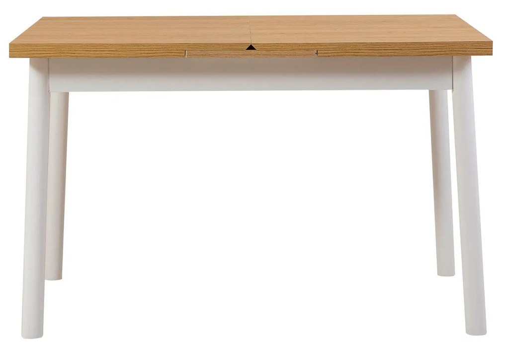 Conjunto de Mesa de Jantar Extensível Oliver – Branco – Mesa: 120x77x7