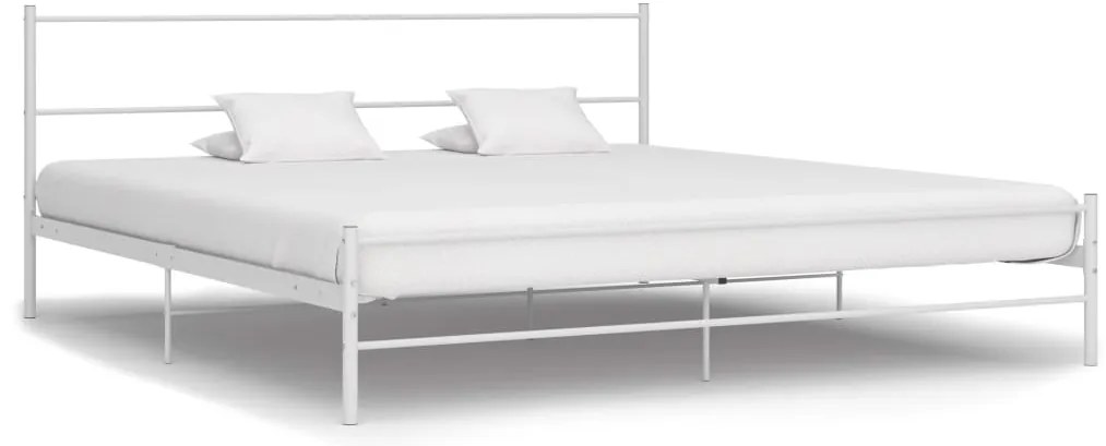 Estrutura de cama 200x200 cm metal branco