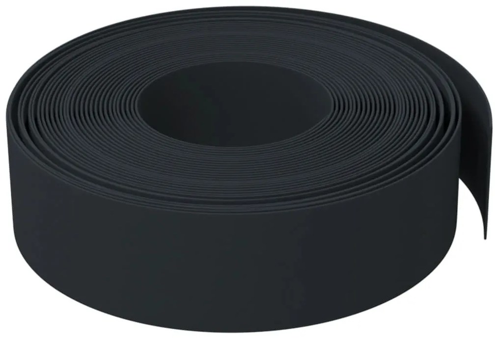 Bordas de jardim 3 pcs 10 m 15 cm polietileno preto