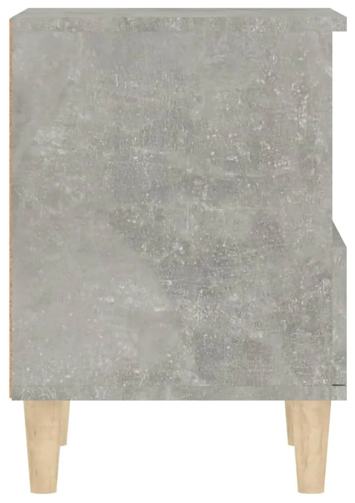Mesas de cabeceira 2 pcs 40x35x50 cm cinzento cimento