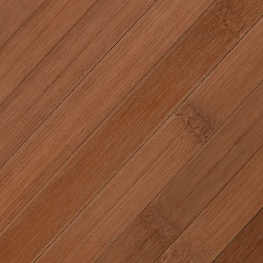 Tapete retangular 70x100 cm bambu castanho