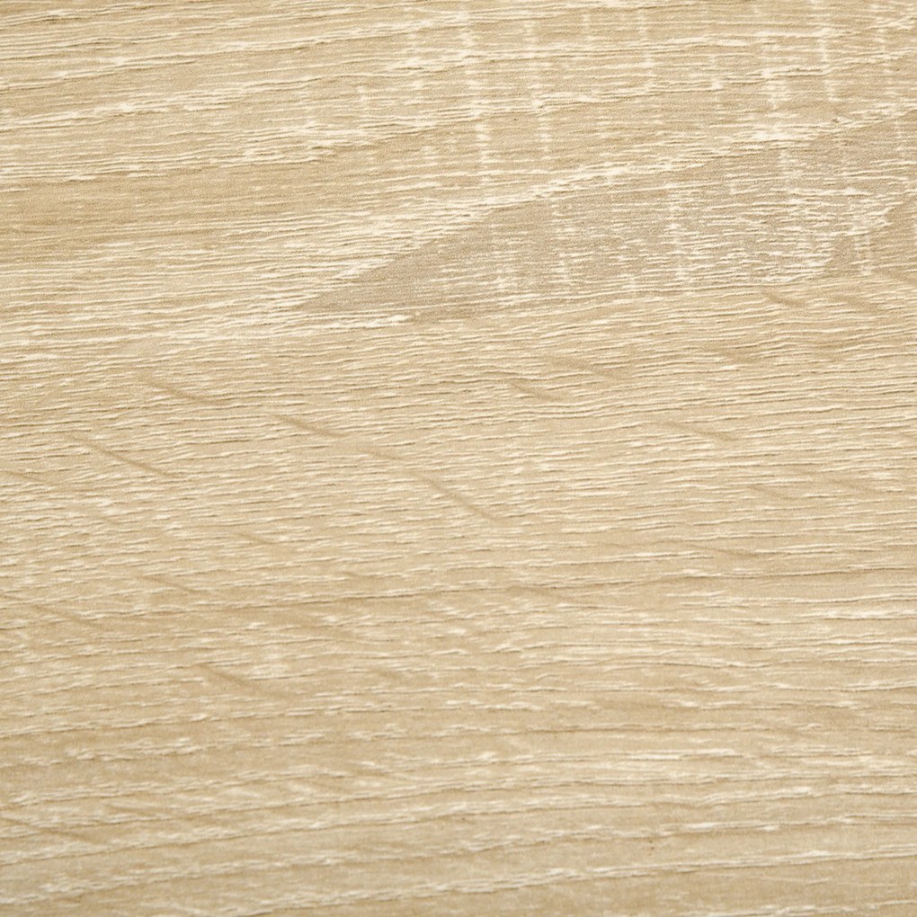 HOMCOM Secretária de Canto Secretária em Forma de L com Prateleiras Ajustáveis para Escritório Casa Estúdio 120x70x75cm Branco e Carvalho