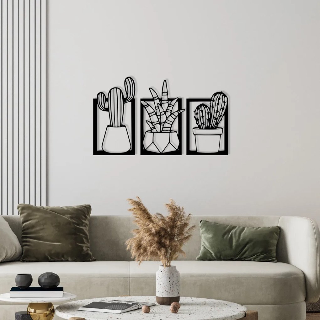 Acessório Decorativo de Parede Nazen – Preto – 49 x 29 cm