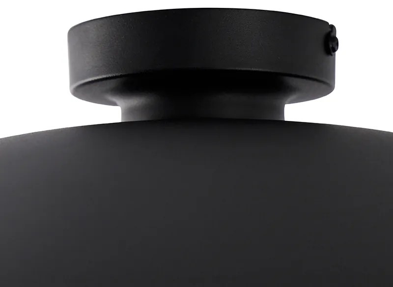 Candeeiro de teto vintage preto com dourado 60 cm - Emilienne Moderno
