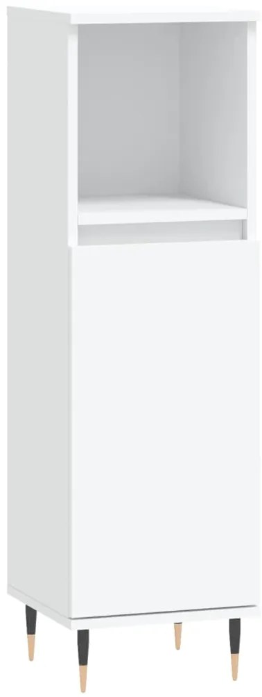 3 pcs conjunto móveis casa de banho derivados de madeira branco