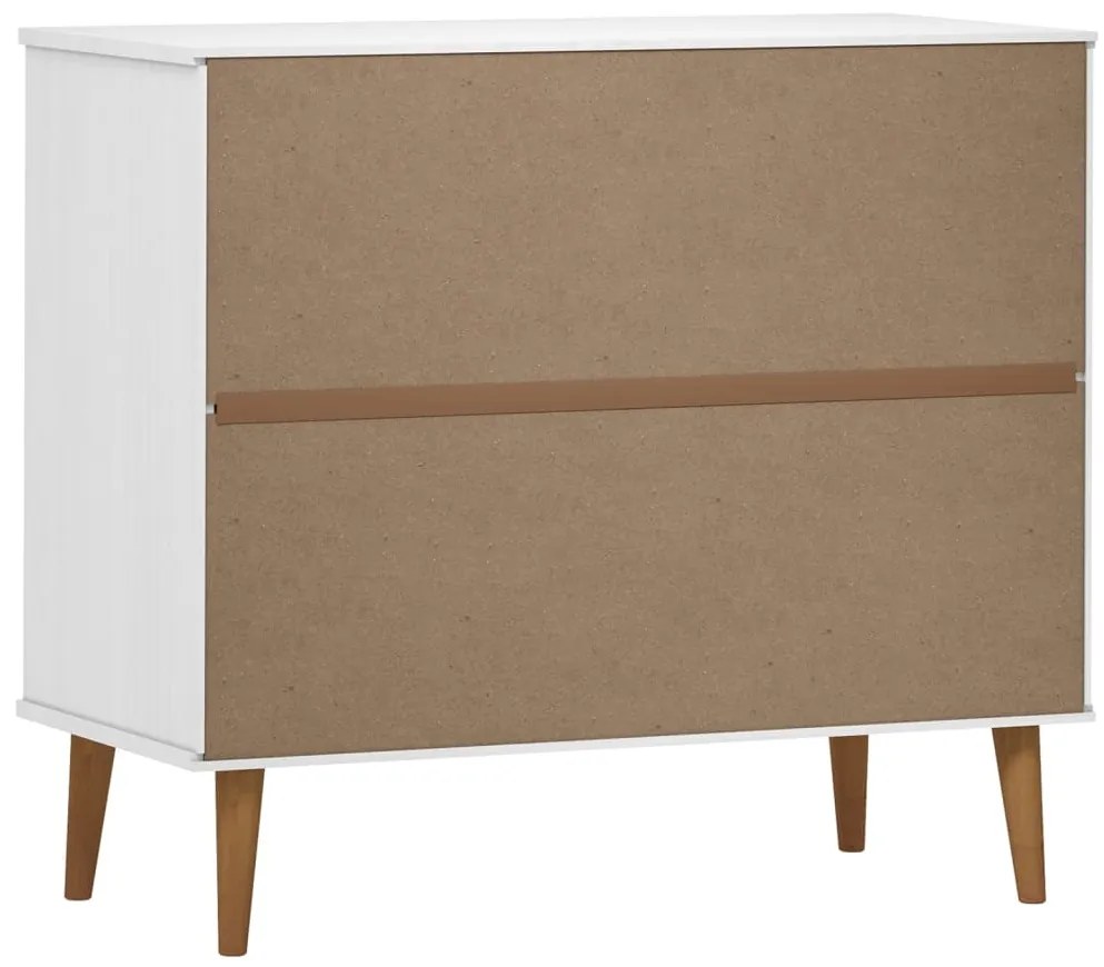 Aparador MOLDE 90x40x80 cm pinho maciço branco